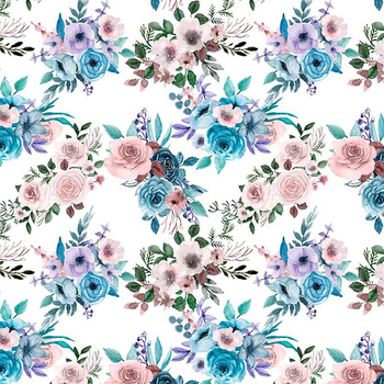 FLOWER BOUQUET  pat. 9 (PUMPKIN GARDEN) - Viscose jersey