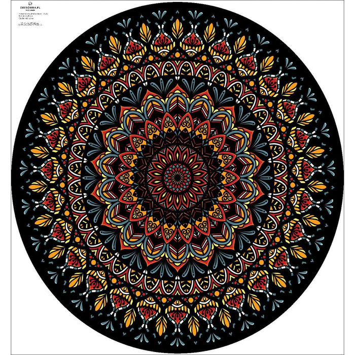 AFRICAN MANDALA - groß Tellerrock-Panel 