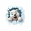 HAPPY BEAR - PANEL (60cm x 50cm) dzianina drapana z elastanem ITY