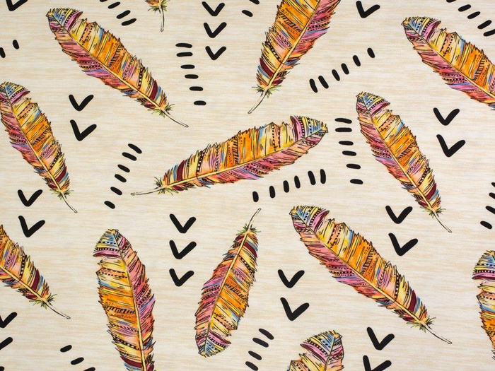 WILD ONE FEATHERS - Viscose jersey WE210