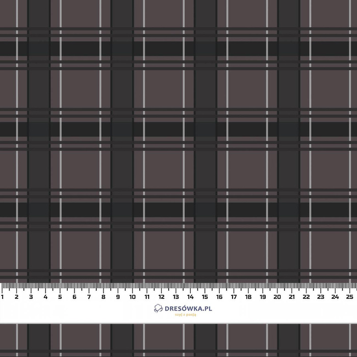 CHECK PAT. 11 / grey - Waterproof woven fabric