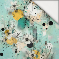 FLORAL REVERIE WZ. 7 - lekka dzianina drapana