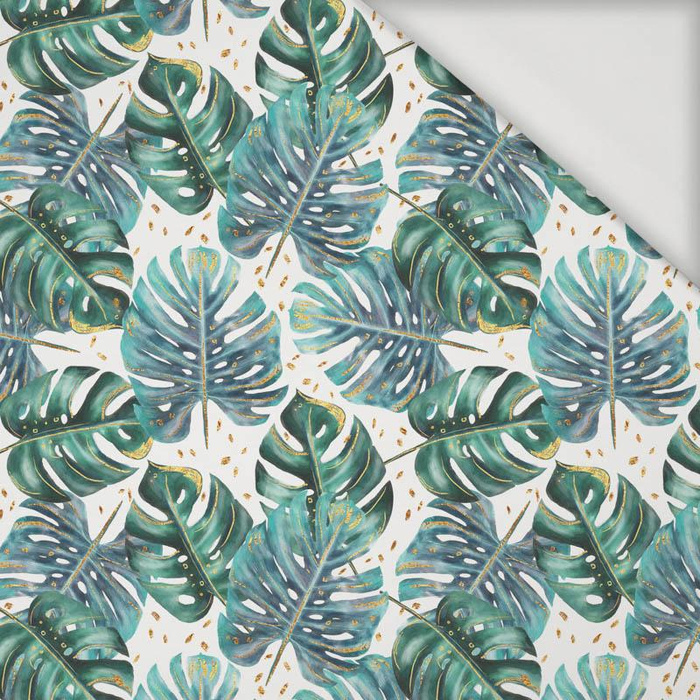 MONSTERA pat. 4 / white  - Viscose jersey