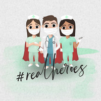 REAL HEROES / acid - panel tkanina wodoodporna