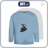 LONGSLEEVE - FELIX (SKATER) / modrý - single jersey (110/116)