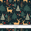 CHRISTMAS FOREST - looped knit fabric with elastane ITY