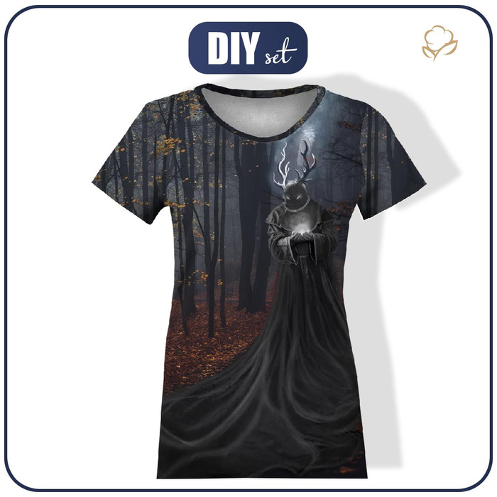 T-SHIRT DAMSKI - POMROK - zestaw do uszycia XS
