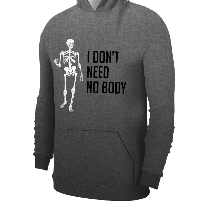 HERREN HOODIE (COLORADO) - I DON'T NEED NO BODY - Nähset