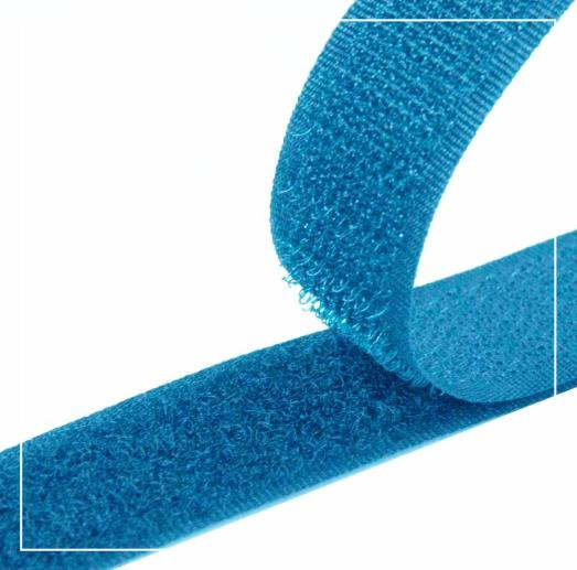Nylon Velcro Hoop Tape 20 mm complet - turquoise