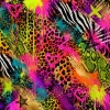 NEON JUNGLE WZ. 1 - Minky-Plüsch
