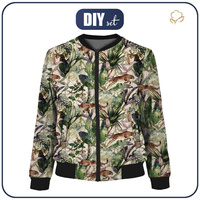 DAMEN BOMBERJACKE (KAMA) - GEPARD / Blätter - Nähset M