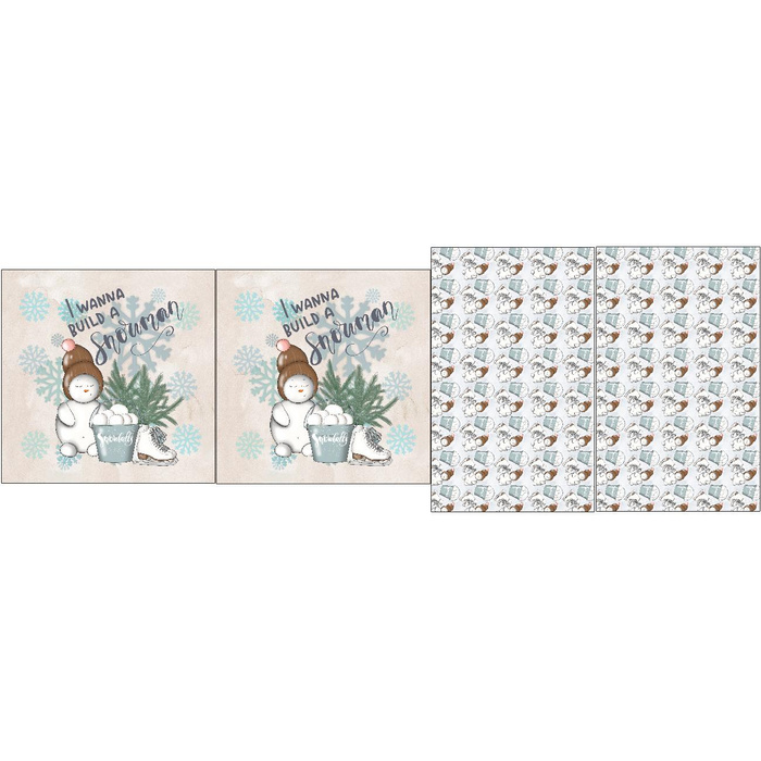 DECORATIVE PILOWS - I WANNA BUILD A SNOWMAN MS. 1 (WINTER IN THE CITY)