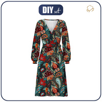 WICKEL MIDI KLEID (BIANCA) - BUNT PAISLEY - Nähset