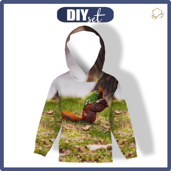 DĚTSKÁ MIKINA S KAPUCÍ (ALEX) - SKURCZ BESTIE - Sada šití 146/152