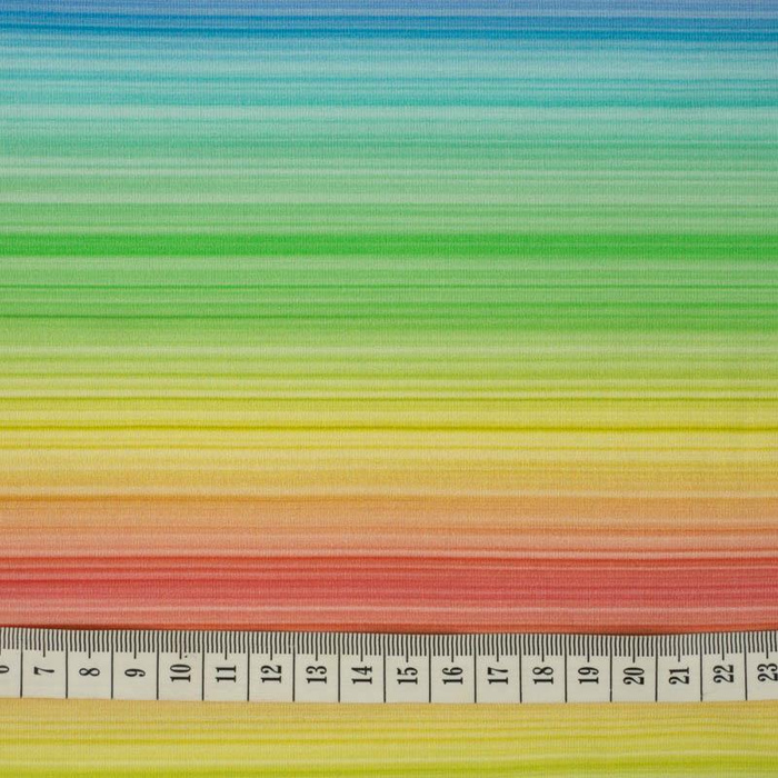 RAINBOW STRIPES pat. 1 - looped knit fabric
