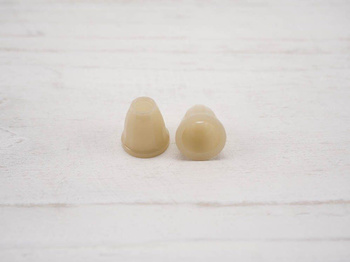 Plastic Cord Ends 11mm -  sand