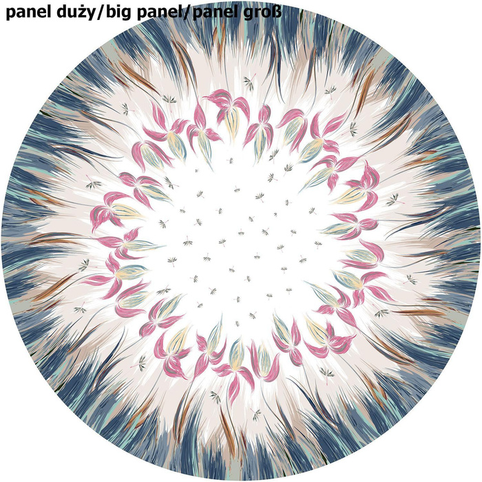Circle skirt panel - FLOWERS WZ.4