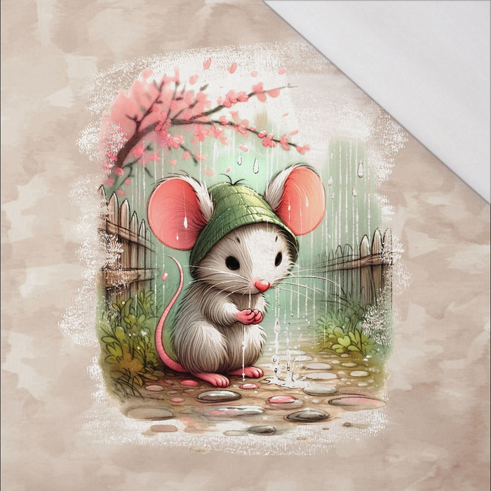 CUTE MOUSE - panel (60cm x 50cm) SINGLE JERSEY