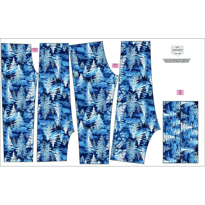 SOFTSHELL-HOSE (YETI) - WINTER FOREST M.5 - Nähset (110/116)