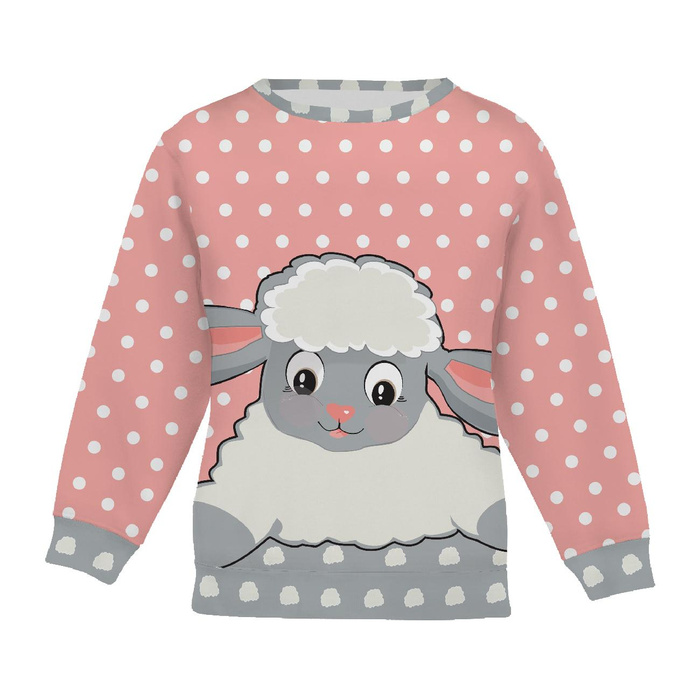 CHILDREN'S (NOE) SWEATSHIRT - SHEEP BARBRA - looped knit fabric (146/152)