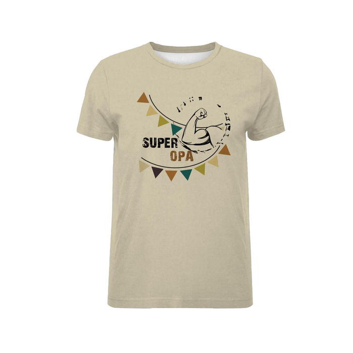 HERREN T-SHIRT - Super Opa / kraft - Single Jersey L