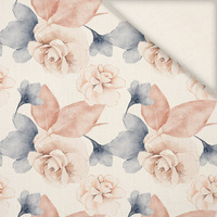 RETRO FLOWERS WZ. 3 - Leinen 100%