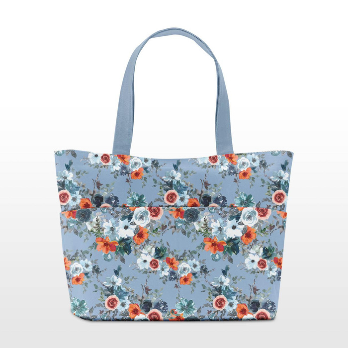 AQUARELL BLUMEN Ms. 2 / hellblau