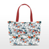 WATER-COLOR FLOWERS pat. 2 / white - single jersey with elastane