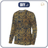 BLUZA DAMSKA (HANA) BASIC - MAGICZNE DAMASCO wz. 1 (MAGICZNA SZKOŁA) / złoty - zestaw do uszycia