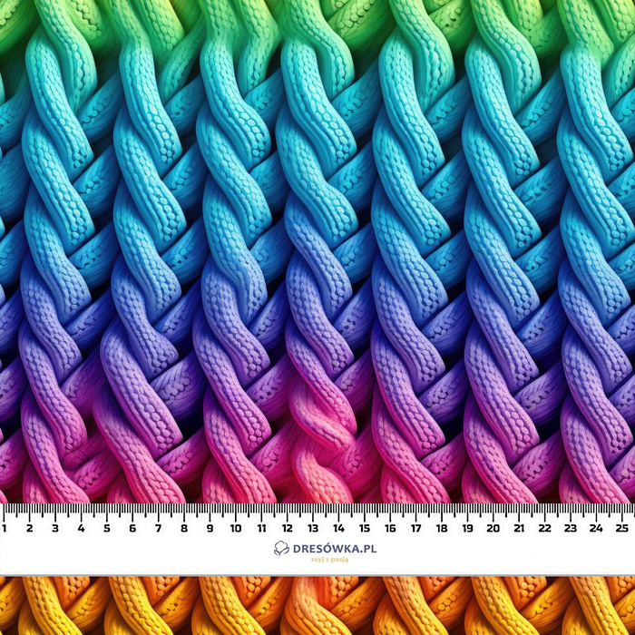 IMITATION COLORFUL SWEATER VZ. 2- Potahový velur 