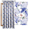 KINGFISHERS AND LILACS (KINGFISHERS IN THE MEADOW) (Very Peri) - Waterproof woven fabric
