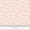 LOVE / WEIßE HERZEN (VERLIEBTE VÖGEL) - Baumwoll Webware