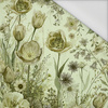 PASTEL FLOWERS WZ. 30 / lime cream - tkanina wodoodporna