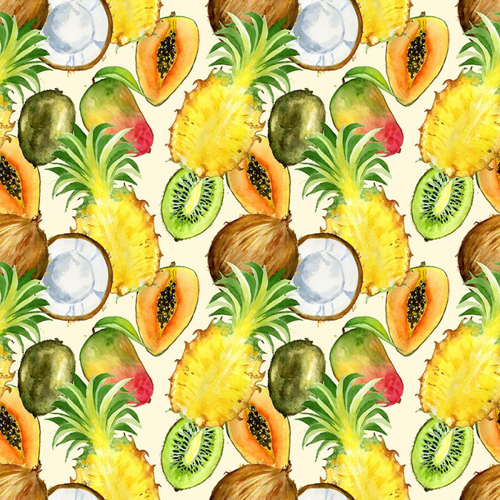 EXOTISCHE FRÜCHTE - Baumwoll Webware