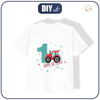 KID’S T-SHIRT - 1ST BIRTHDAY / TRACTOR - single jersey (92/98)