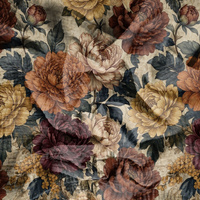 AUTUMN FLOWERS WZ. 26 - Mušelín bavlněný