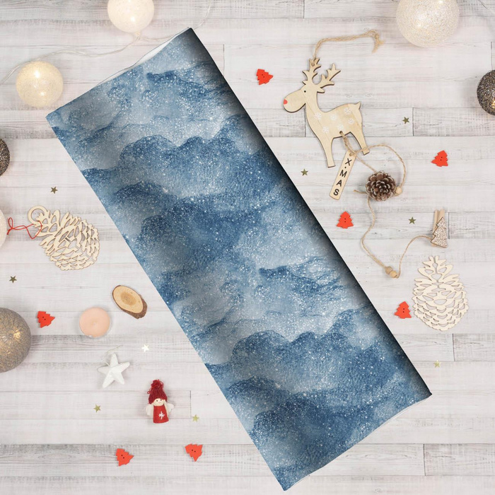 SCHNEE / marine (AUF GLAS GEMALT) - sommersweat