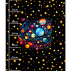 NEON GALAXY WZ.13 - panel (60cm x 50cm) Wintersweat angeraut mit Elastan ITY