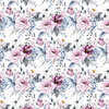 WATERCOLOR BOUQUET Pat. 4 - Cotton muslin