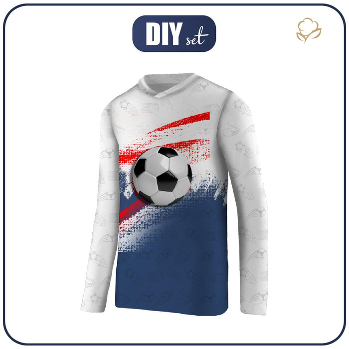 THERMO KINDER BLUSE (BILLIE) - FUßBALL Ms. 1 - Nähset 164