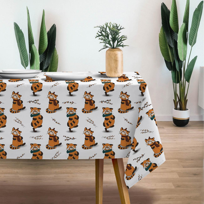 KLEINER PANDA MIT SCHAL / WEIß (HERBST DES KLEINEN PANDA)