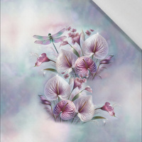 PASTEL BLOOM WZ. 4 - panel (60cm x 50cm)  Cotton woven fabric