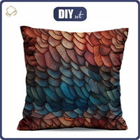 POLŠTÁŘ 45x45 - LEATHER PATTERN VZ.10 - Bavlněná tkanina - Sada šití