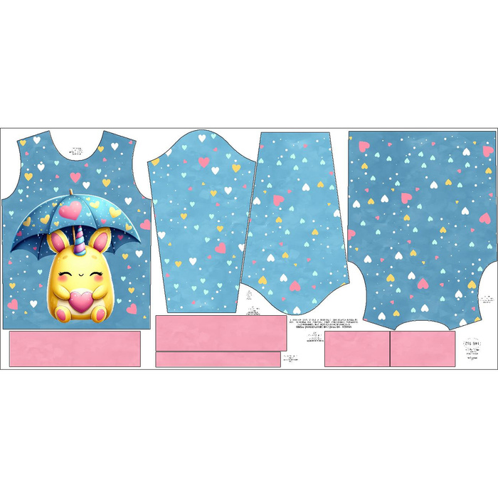 KINDER SWEATSHIRT (NOE) - VALENTINE'S DAY / MONSTER 2 - Nähset (110/116)