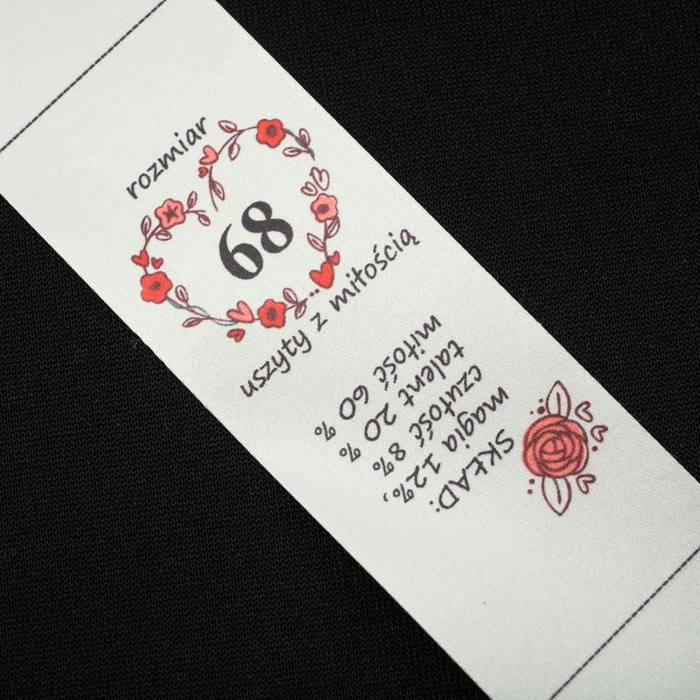 Wszywka dziewczęca - rozmiar 68 - Komplet 4 szt