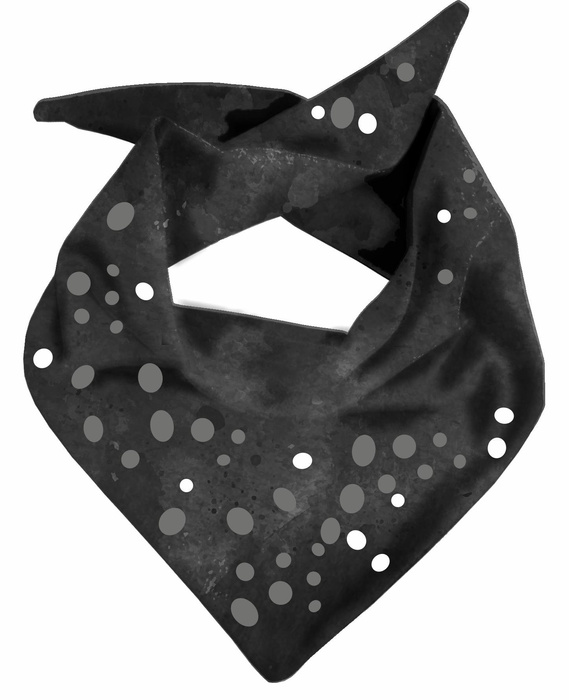 KID'S CAP AND SCARF (DINO) - BLACK DRAGON 44-47