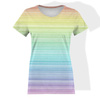 DAMEN T-SHIRT - REGENBOGEN STREIFEN Ms.2 - Single Jersey S