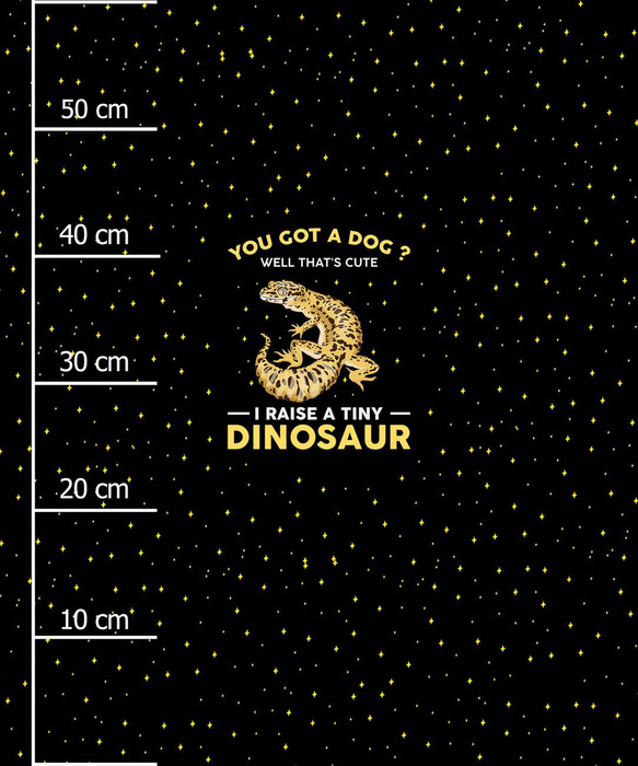 TINY DINOSAUR / black - panel (60cm x 50cm)