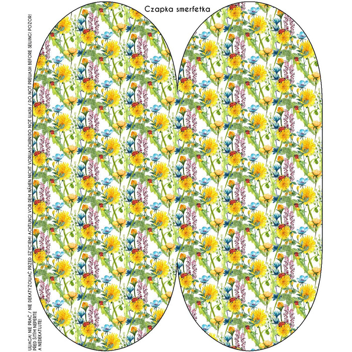 "Beanie" cap - LADYBIRDS IN THE MEADOW (IN THE MEADOW) 57-59