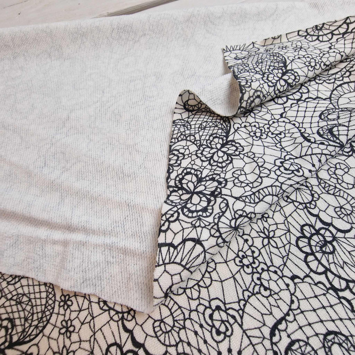 MEHNDI SCHWARZ 2 - Viskose Strickware